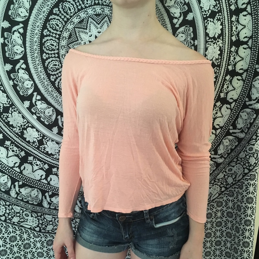 Pink long sleeve shirt